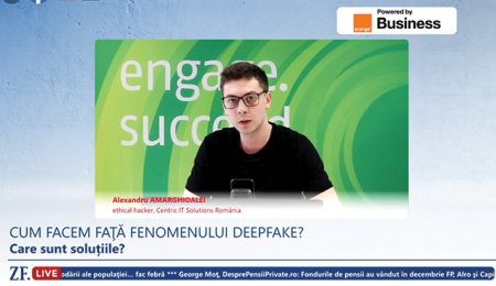 ZF Live. Alexandru Amarghioalei, ethical hacker, red team department, Centric IT Solutions Romania: Fenomenul deepfake nu este atat de 