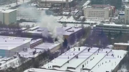 Incendiu la fabrica de avioane MIG din Moscova