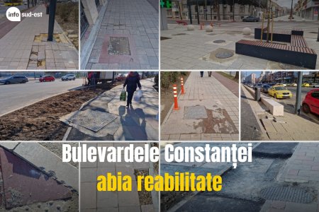 VIDEO Cum arata bulevardele Constantei, abia <span style='background:#EDF514'>REABILITATE</span> cu zeci de milioane de euro de la UE