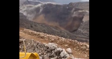 Cel putin noua persoane au ramas blocate intr-o mina de aur din Turcia, dupa o alunecare de teren VIDEO
