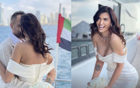 Madalina Pamfile s-a casatorit in Dubai. A avut o rochie de mireasa spectaculoasa