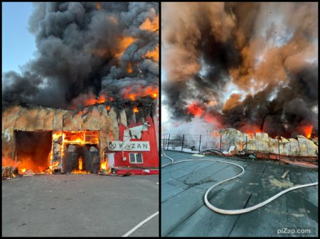 Incendiu la o hala din Cluj Napoca. Pompierii intervin cu sase autospeciale si doua autoscari