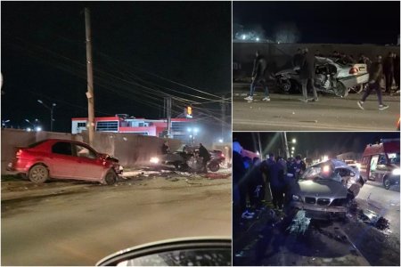 Doi tineri si-au pierdut viata intr-un impact cumplit intre un BMW si o Dacia Logan, langa Bucuresti. Celalalt sofer de 60 de ani a fost ranit