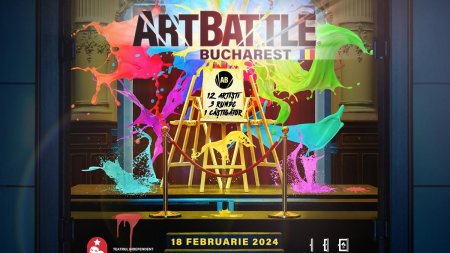 Art <span style='background:#EDF514'>BATTLE</span> Bucharest - competitie de pictura live si performance-uri artistice, pe 18 februarie la Palatul Bragadiru