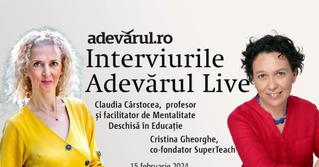 Despre Mentalitatea Deschisa, explica Claudia Carstocea, profesor, si Cristina Gheorghe, co-fondator SuperTeach