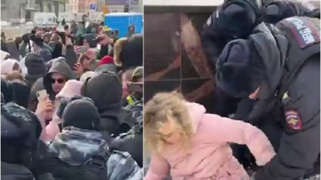 Peste 340 de persoane au fost arestate in Rusia la manifestarile de comemorare a lui Aleksei Navalnii