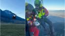 Un tanar a ramas blocat pe munte, in zona Varful Turnu din muntii Piatra Craiului, si a fost salvat cu elicopterul