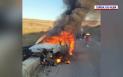<span style='background:#EDF514'>ACCIDENT TRAGIC</span> in Alba. O femeie s-a izbit cu masina intr-un cap de pod si a murit arsa de vie