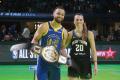 Sabrina Ionescu, starul WNBA de origine romana, l-a infruntat la NBA All-Star Weekend pe <span style='background:#EDF514'>STEPHEN</span> Curry, vedeta de la Golden State Warriors