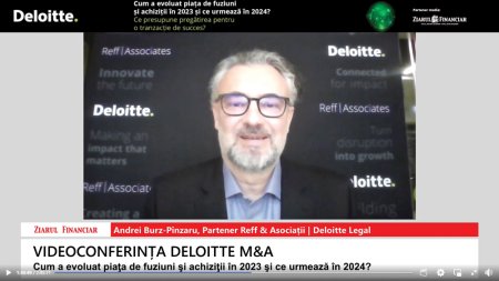 Deloitte M&A 2024. Andrei Burz-Pinzaru, Reff & Asociatii | Deloitte Legal: In pregatirea unei tranzactii M&A este esential sa arati ca poti administra riscurile, daca ele nu pot fi eliminate