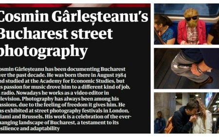 Fotografiile lui Cosmin Garlesteanu au ajuns pe prima pagina in The Guardian. Secretul unei <span style='background:#EDF514'>POZE</span> reusite