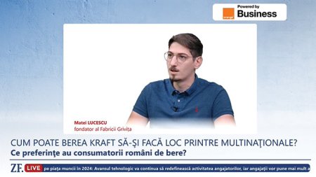 ZF Live. Matei Lucescu, fondator al Fabricii Grivita: Anul acesta vrem sa consolidam investitia de anul trecut in fabrica de bere craft din Popesti-<span style='background:#EDF514'>LEORDENI</span>, sa ajungem mai aproape de consumatori si sa crestem echipa de la 20 la 30 de oameni.