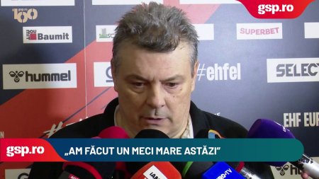 Xavi Pascual, declaratii dupa demonstratia de forta cu CSM Constanta din EHF European League: Am facut un meci mare astazi