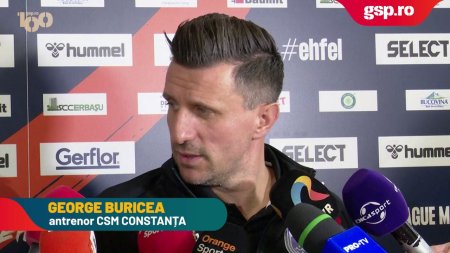 Dinamo - CSM Constanta 33-23 » George Buricea, nemultumit de arbitraj: Au fost depasiti + ce a avut de spus despre suporterii dinamovisti