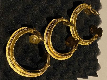 Trei bratari preistorice din aur, furate din Romania, au fost aduse inapoi din Belgia. Cum au fost identificate