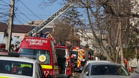 Explozie puternica la un apartament din Constanta! O femeie a suferit arsuri pe 98% din suprafata corporala | Pompierii intervin cu autospeciale