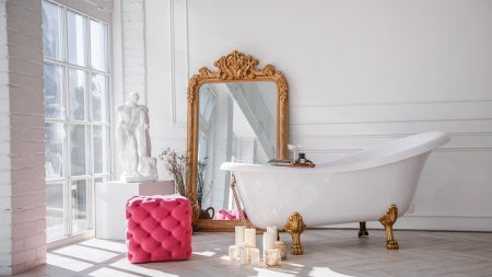 Oglinda potrivita pentru un decor de baie cu per<span style='background:#EDF514'>SONA</span>litate