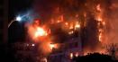 Incendiu de proportii la un bloc de locuinte cu 14 etaje din Valencia | FOTO VIDEO