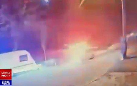 Momentul in care un sofer baut da cu masina peste un politist, in Bucuresti. Ce a facut agentul | VIDEO