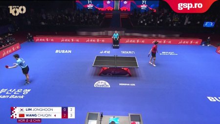 Punct incredibil in China - Coreea de Sud, semifinala Campionatului Mondial de tenis de masa