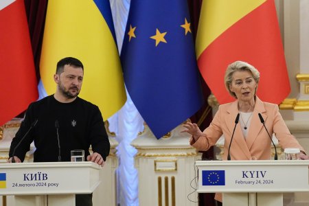 UE transfera Ucrainei in martie prima transa, de 4,5 miliarde de euro, din noul pachet de ajutor, anunta Ursula von der Leyen