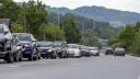 Coloane de masini de cativa kilometri pe Valea Prahovei. Turistii pierd ore intregi in trafic