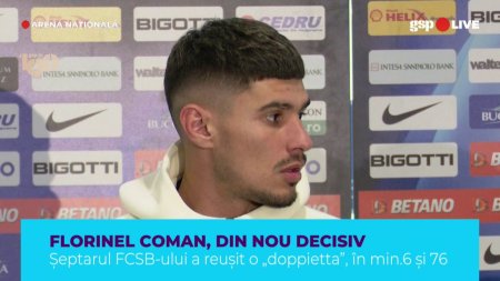 FCSB - FC Botosani. Florinel Coman, mijlocasul gazdelor, acuza maniera in care arbitrul partidei s-a comportat cu el: Mi-a zis: « Da-i drumul de aici»