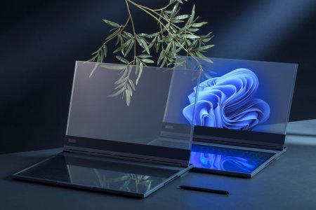 Lenovo dezvaluie laptopul cu ecran transparent