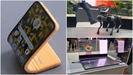 Mobile World Congress 2024. Imagini cu tehnologiile viitorului: inele inteligente, telefoane ce se pot transforma in bratari si <span style='background:#EDF514'>LAPTOPURI</span> transparente