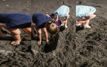 O fetita de sapte ani care se juca pe plaja a murit ingropata de vie. Martorii au privit cum nisipul a inghitit-o