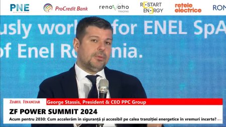 George Stassis, PPC Group: Vom investi circa 2,5 miliarde de euro in Romania pana in 2026, in energie regenerabila si in distributie. Vrem sa construim 1,5 GW noi de regenerabile in urmatorii trei ani