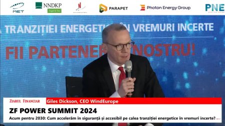 Giles Dickson, CEO WindEurope: Romania trebuie sa simplifice procedurile de autorizare pentru proiecte eoliene si solare pana la jumatatea anului 2024
