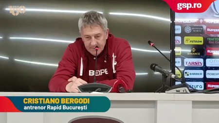 RAPID - UTA ARAD 4-1 » Cristiano Bergodi vorbeste despre debutul lui Badescu si situatia lui B<span style='background:#EDF514'>ORZA</span> si Albu