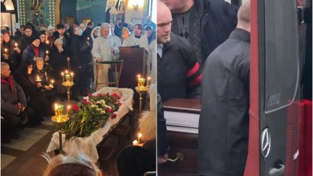 Imaginea lui Alexei Navalnii, in sicriul deschis, la slujba de inmormantare: Curajul tau va straluci deasupra lasitatii celor care te-au luat de pe aceasta lume!