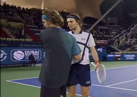 Scene incredibile in semifinala de la ATP Dubai » Rusul Rublev, descalificat la 6-5 in decisiv din cauza unui gest reprobabil