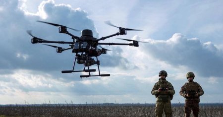 Dronele agricole Baba Yaga, folosite de ucraineni pentru a controla atacuri cu drone kamikaze asupra rusilor