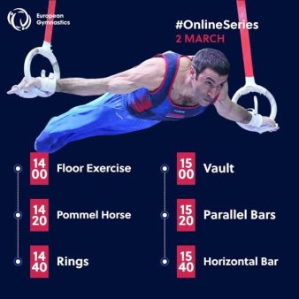 Competitie digitala: Prima etapa a Seriei online la gimnastica artistica masculina