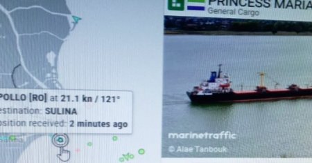 Incendiu in sala motoarelor la bordul unei nave cu 16 persoane, in Portul <span style='background:#EDF514'>SULINA</span>. Echipajul a refuzat sa coboare