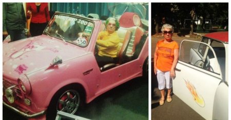 Cornelia Mihail, femeia de 81 de ani care iubeste <span style='background:#EDF514'>TRABANT</span>ul! Petrece ziua de 8 martie cu masina. Imagini inedite