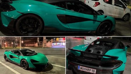 Pe strazile din Arad, un austriac drogat a fost prins la volanul unui McLaren de 260.000 de euro cu numere false. Pasager era un politist din oras