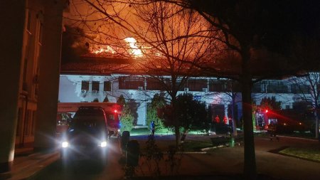 Incendiu de proportii la judecatoria Cornetu