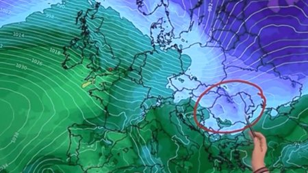 <span style='background:#EDF514'>CICLON</span>ul care a adus ninsori in Europa ajunge in Romania | De cand se raceste vremea