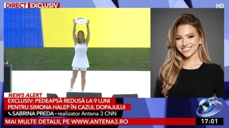 Antena 3 CNN, prima redactie din Romania care a publicat in exclusivitate verdictul istoric pentru Simona Halep