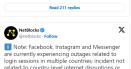Reactia Meta, imediat dupa ce serviciile sale Facebook si Instagram au fost afectate de o intrerupere globala