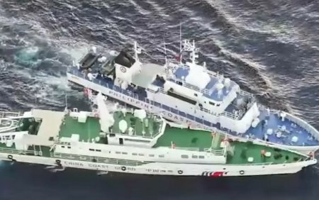 Nave ale Pazei de Coasta chineze si filipineze s-au ciocnit in disputata Mare a Chinei de Sud