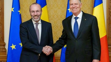 Klaus Iohannis, intalnire cu Manfred Weber. Au discutat despre alegerile europene