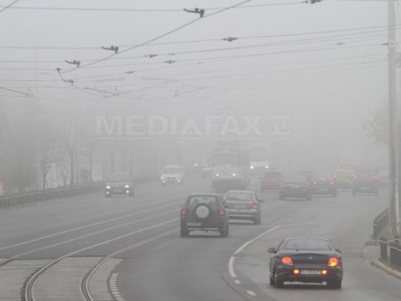 Ceata in Vaslui si Suceava; trafic intens pe Centura Capitalei