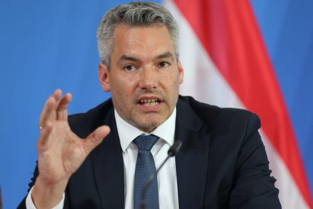 Cancelarul Austriei, prima vizita in Romania dupa scandalul aderarii Romaniei la Spatiul Schengen. Intrevederi cu presedintele Klaus Iohannis si premierul Marcel Ciolacu