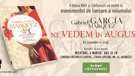 Ne vedem in august, romanul pierdut al lui Gabriel Garcia Marquez, va fi publicat in Romania