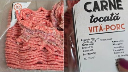 Oana Roman a cumparat carne stricata dintr-un supermarket cunoscut din Romania: 
